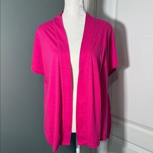 Lane Bryant Fun & Flirty Pink Cardigan